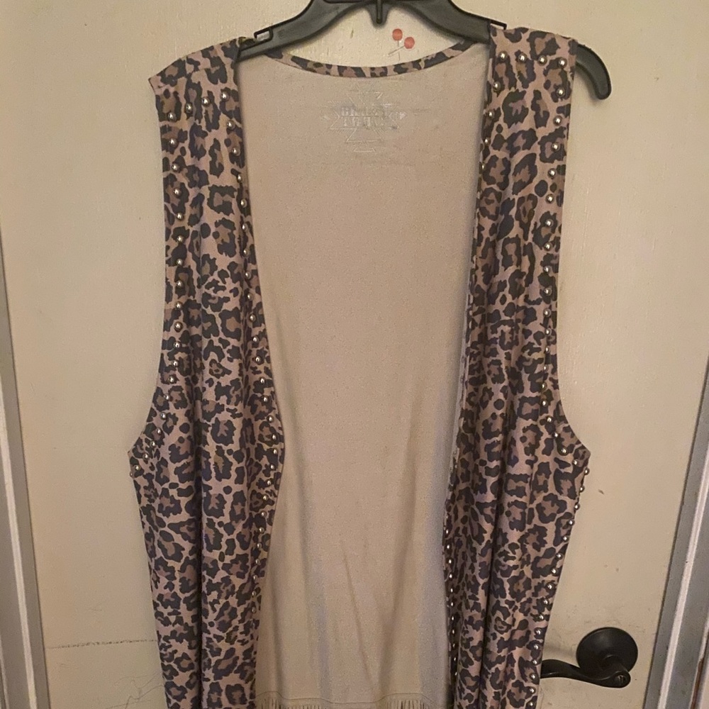 Crazy Train fringed Plus size Duster